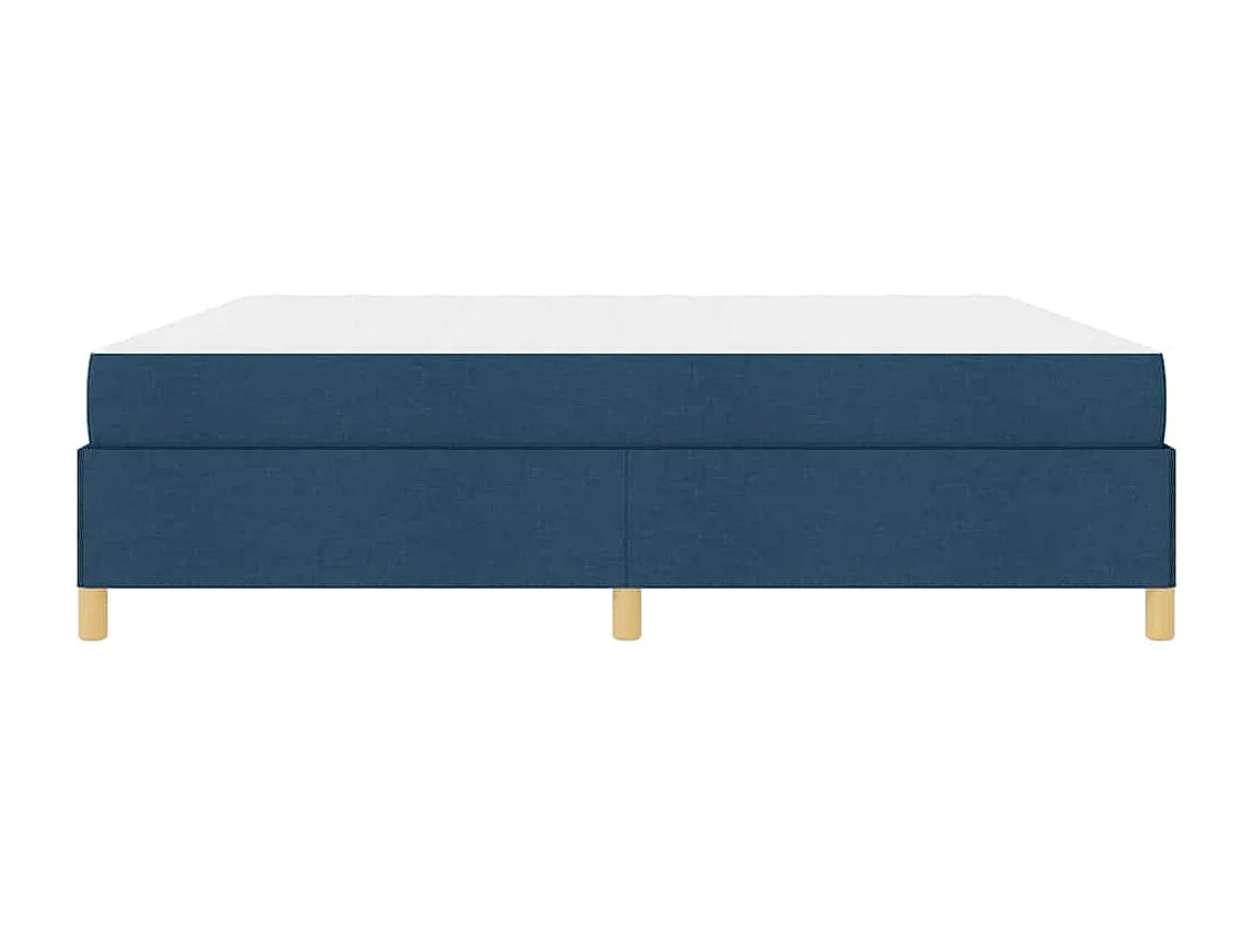 Cama Box Azul e Azul Escuro e Branco 200 x 200 cm tecido