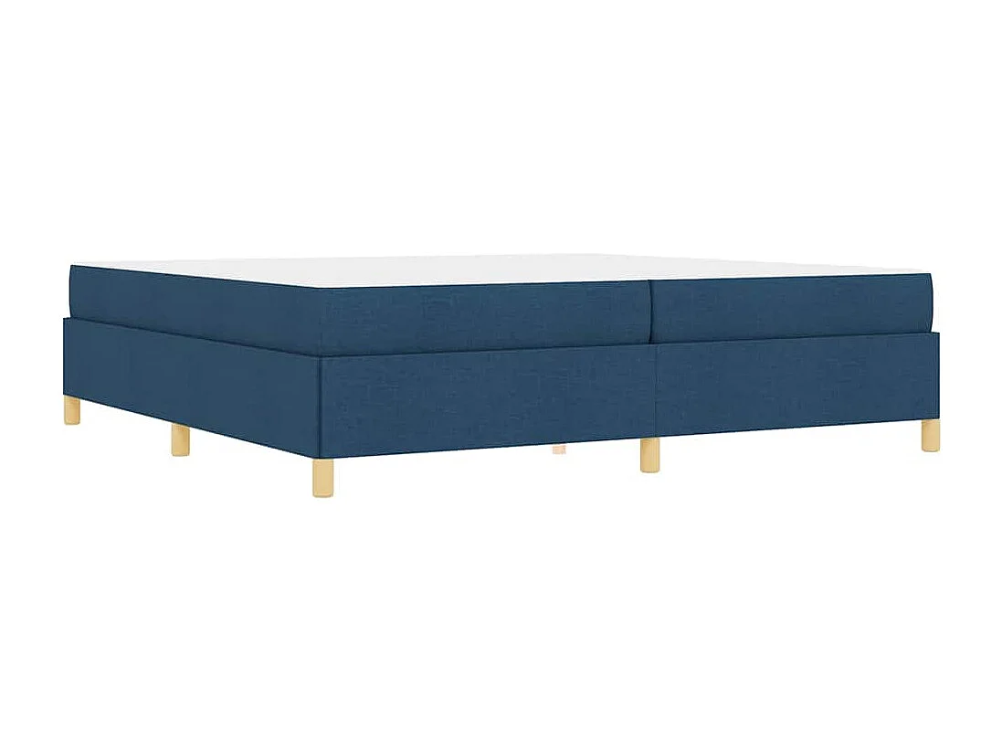Cama Box Azul e Azul Escuro e Branco 200 x 200 cm tecido