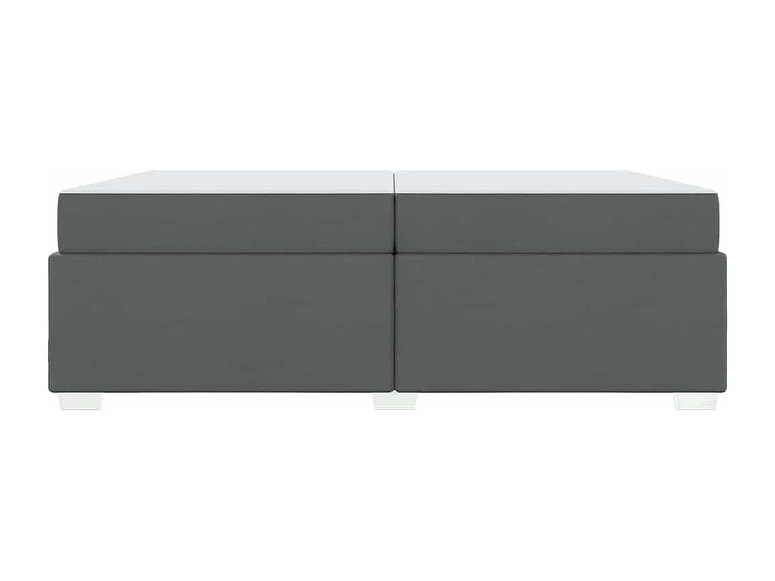 Estructura de cama Gris oscuro 200 x 200 cm tela