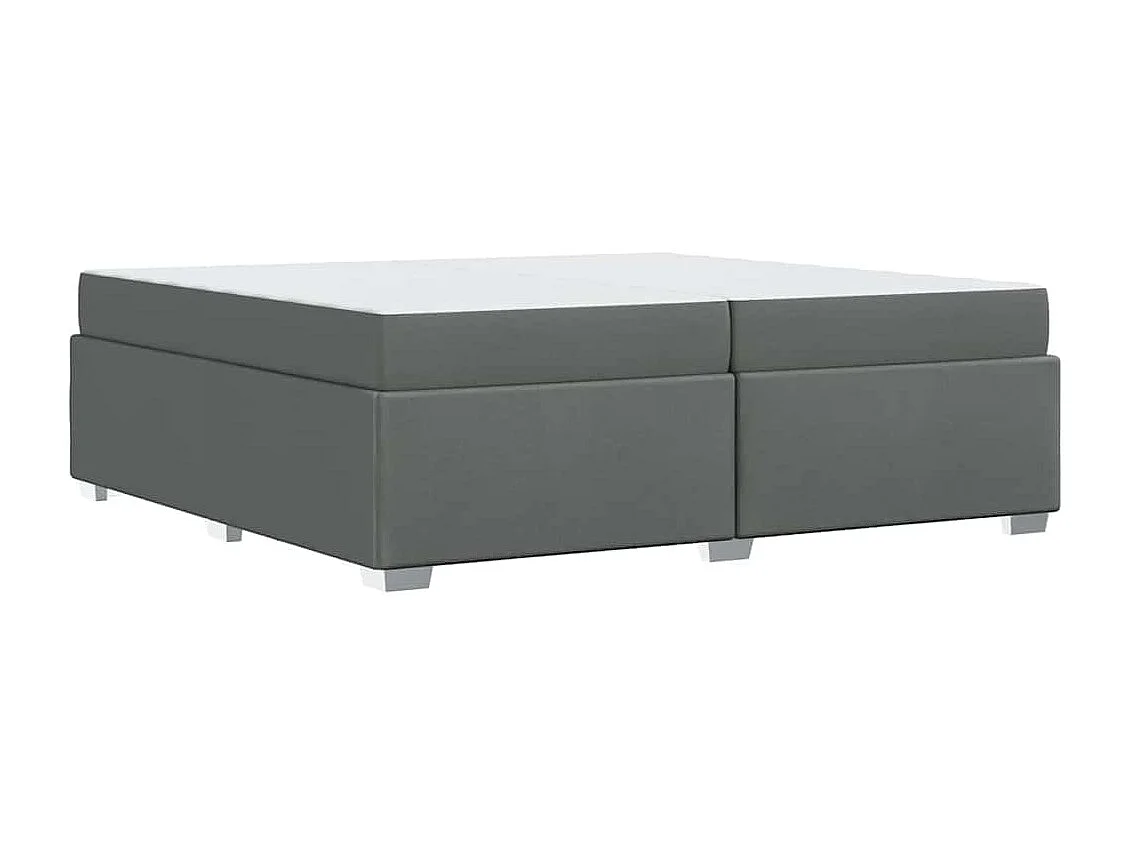 Estructura de cama Gris oscuro 200 x 200 cm tela