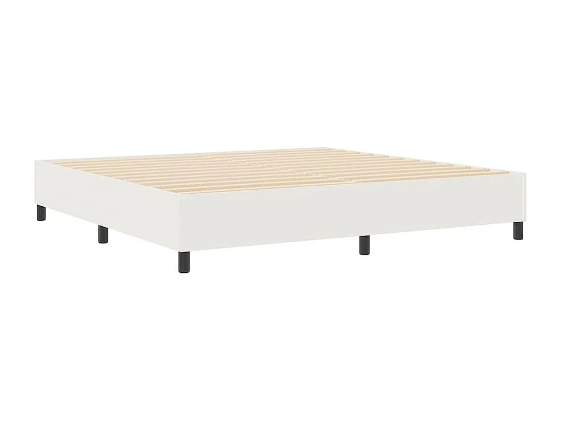 Cama tipo Box Spring Crema 200 x 200 cm Telas de pana