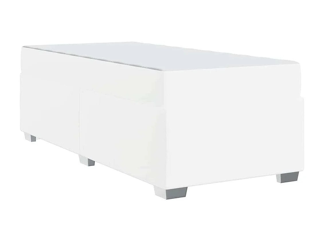 Estrutura da Cama Branco 80 x 200 cm Couro sintético