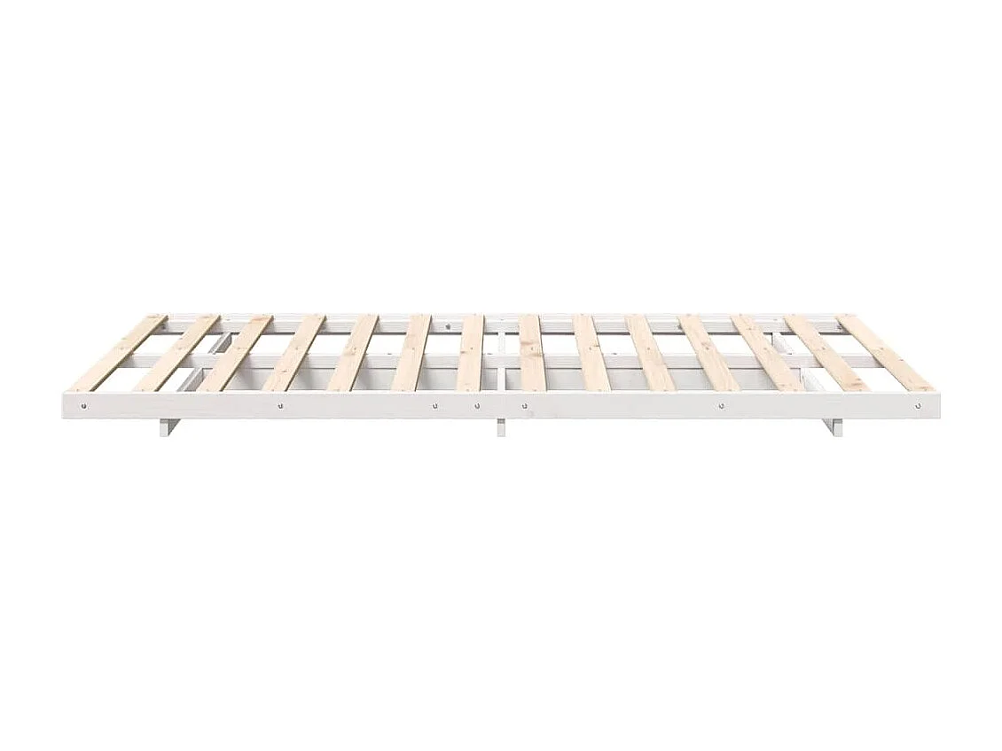 Estructura de cama Blanco 120 x190 cm Madera maciza de pino