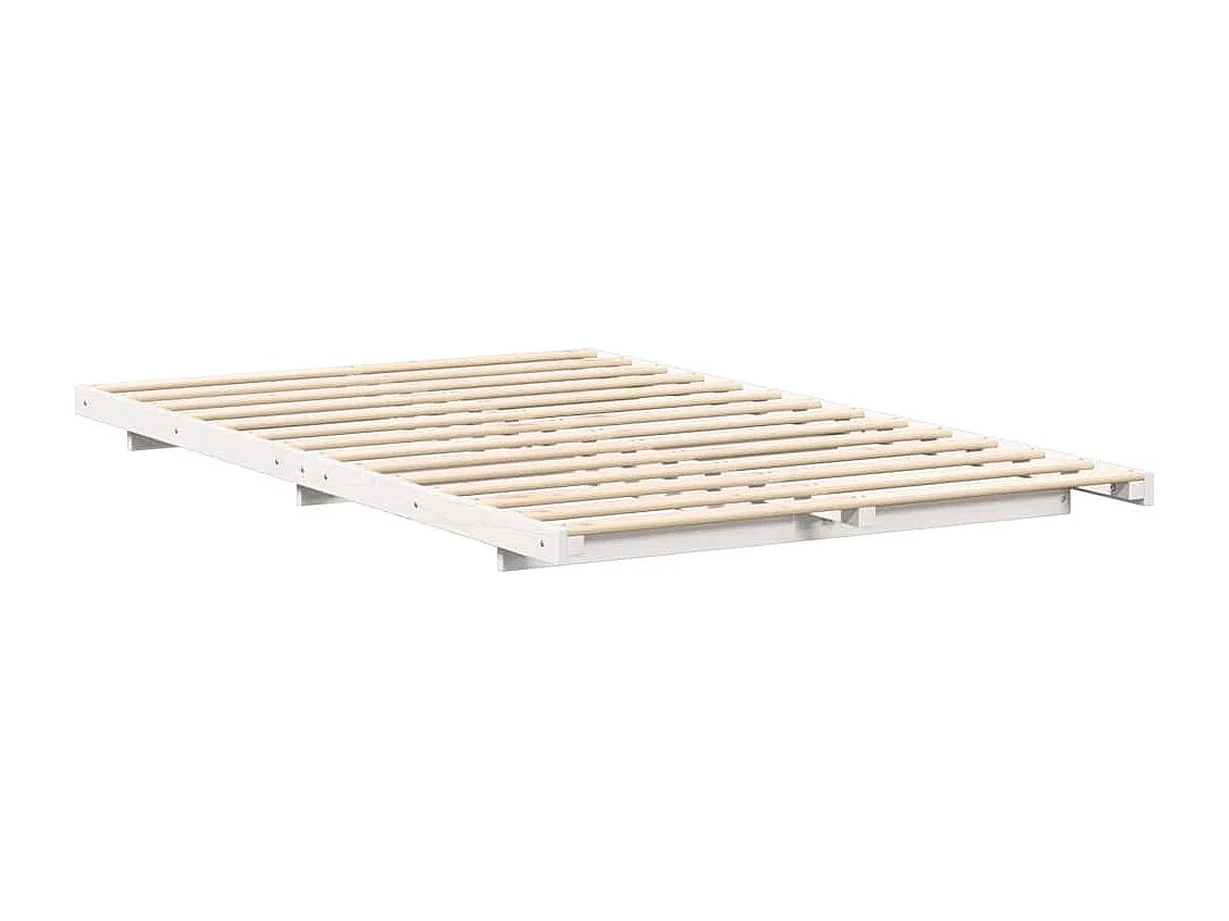 Estructura de cama Blanco 120 x190 cm Madera maciza de pino