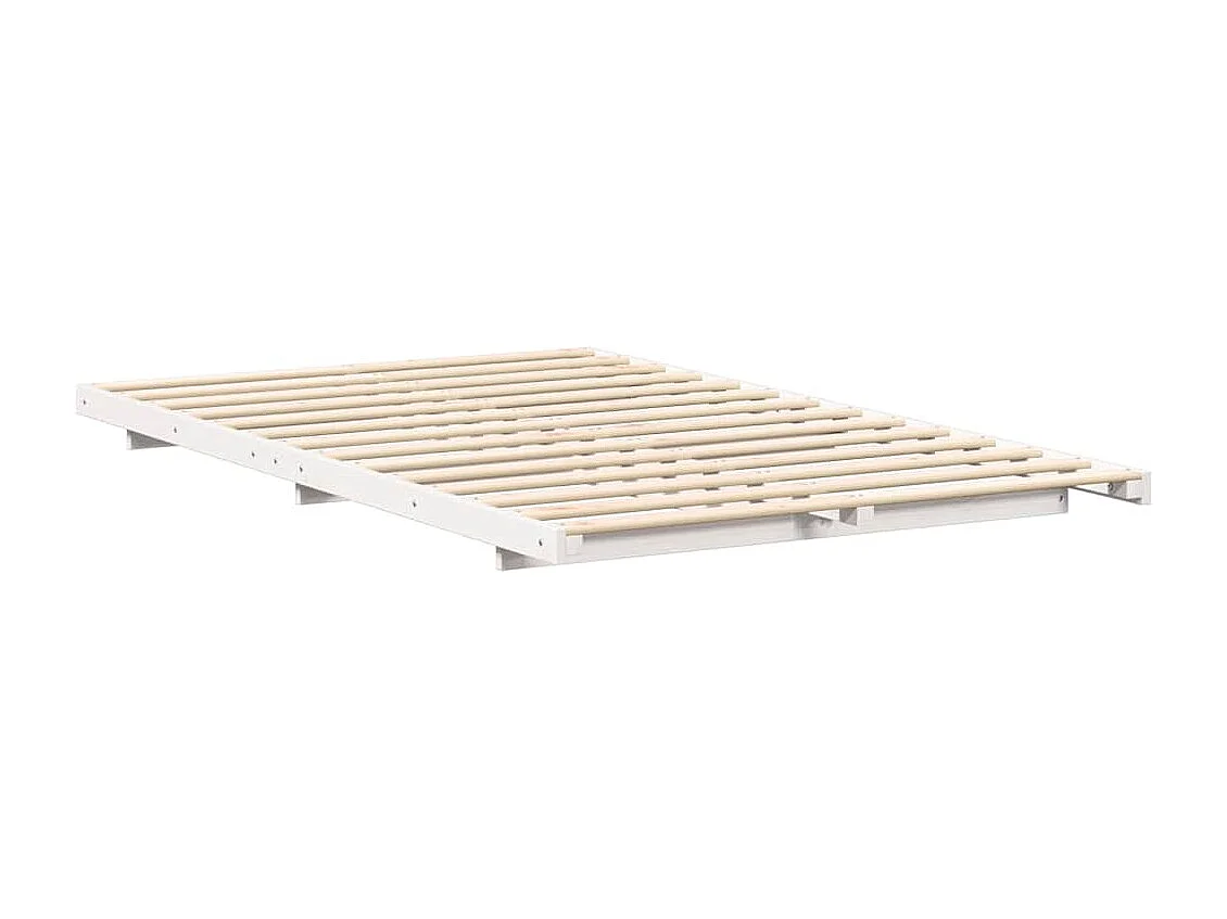 Estrutura de cama de chão Branco 120 x190 cm
