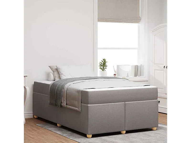 Estrutura da Cama Cinzento-acastanhado 120 x 200 cm tecido