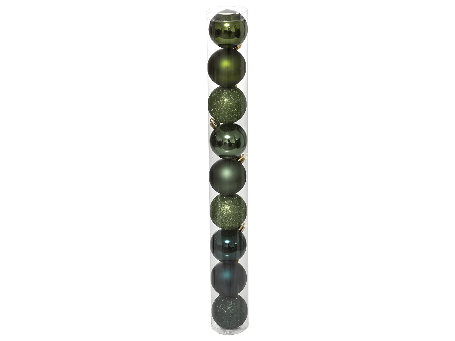 Déco de sapin Lot de 9 Boules de Noël D 6 cm - Vert Olive et Kaki