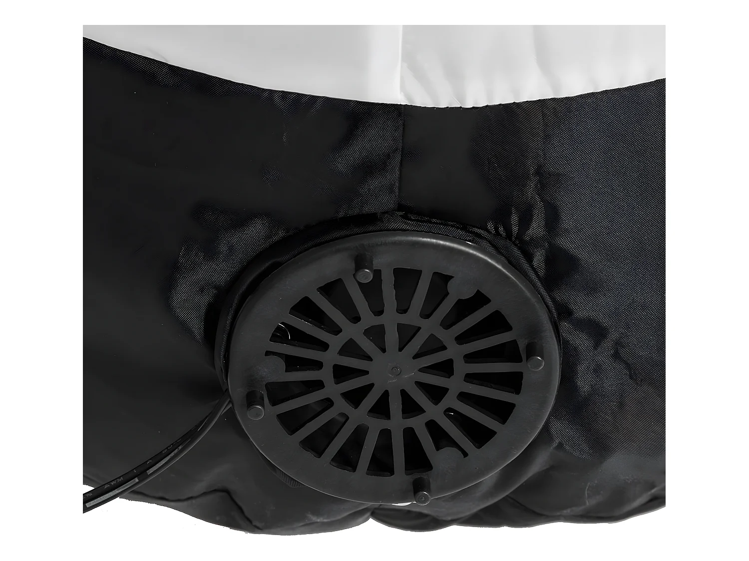 Gonflable Père Noël rouge et blanc H 180 cm