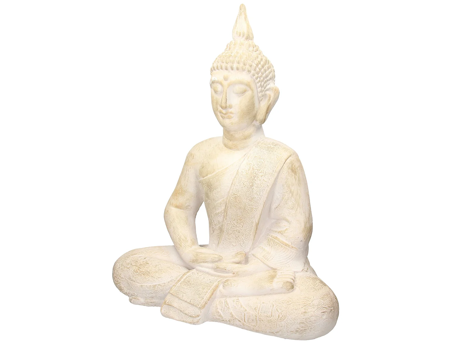 Statue de Bouddha assis 64 cm Feng Shui décoration jardin polyrésine ECD Germany