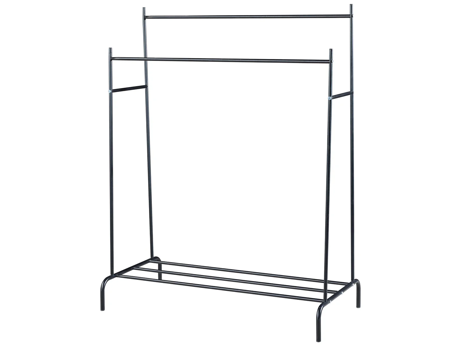 Portant à vêtements Bramming 147 x 116 x 54 cm noir [en.casa]