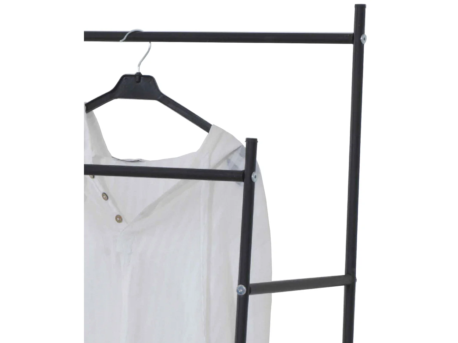 Portant à vêtements Bramming 147 x 116 x 54 cm noir [en.casa]
