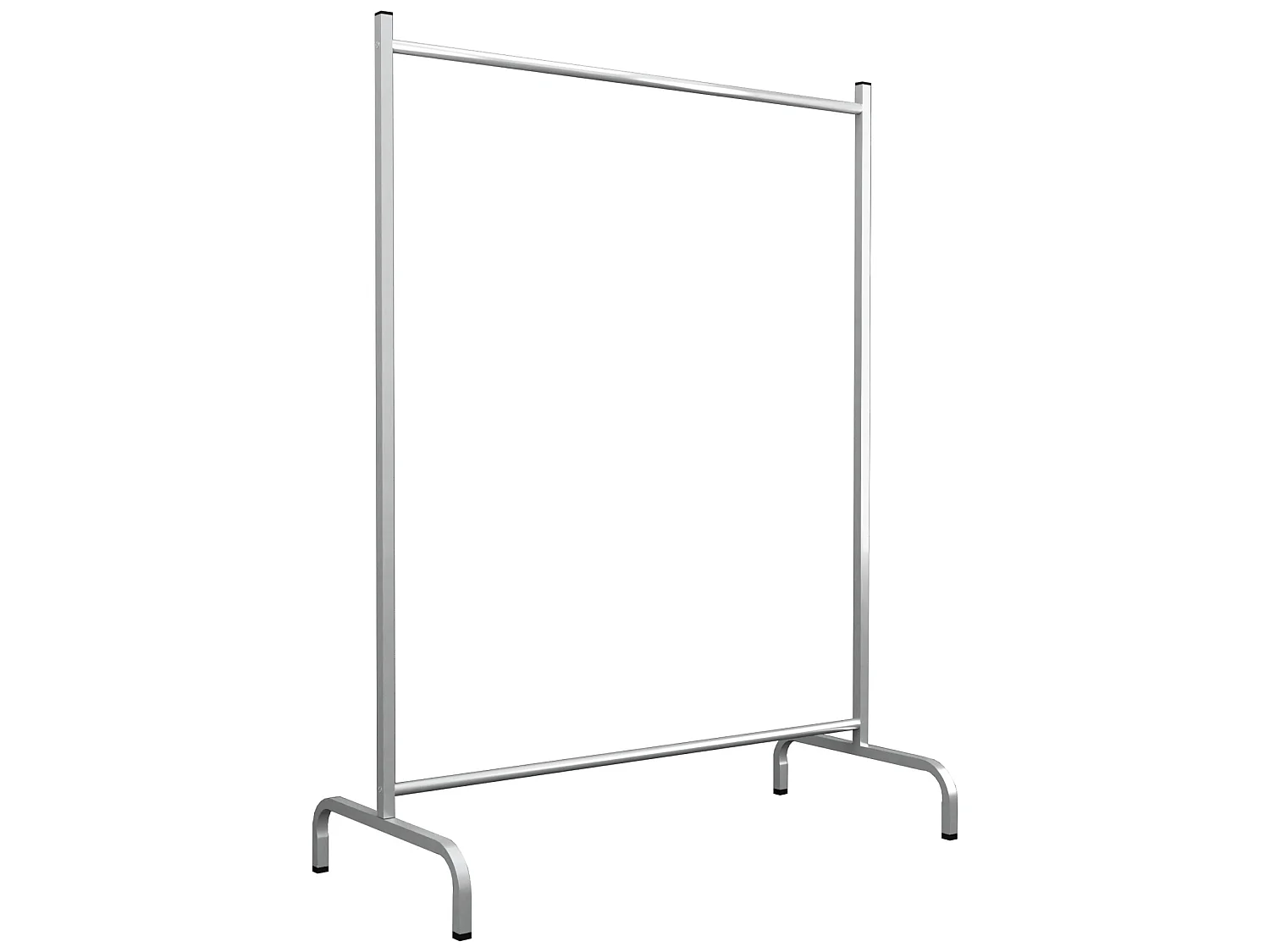 Portant à vêtement Staffanstorp avec barre de penderie 137 x 104 x 48 cm argenté [en.casa]