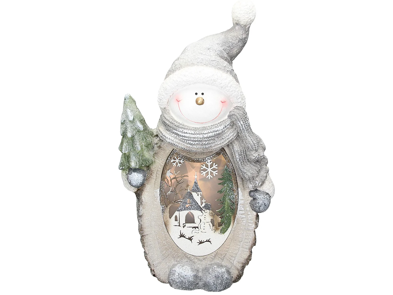 Bonhomme de neige déco LED figurine de décoration pour Noël ECD Germany