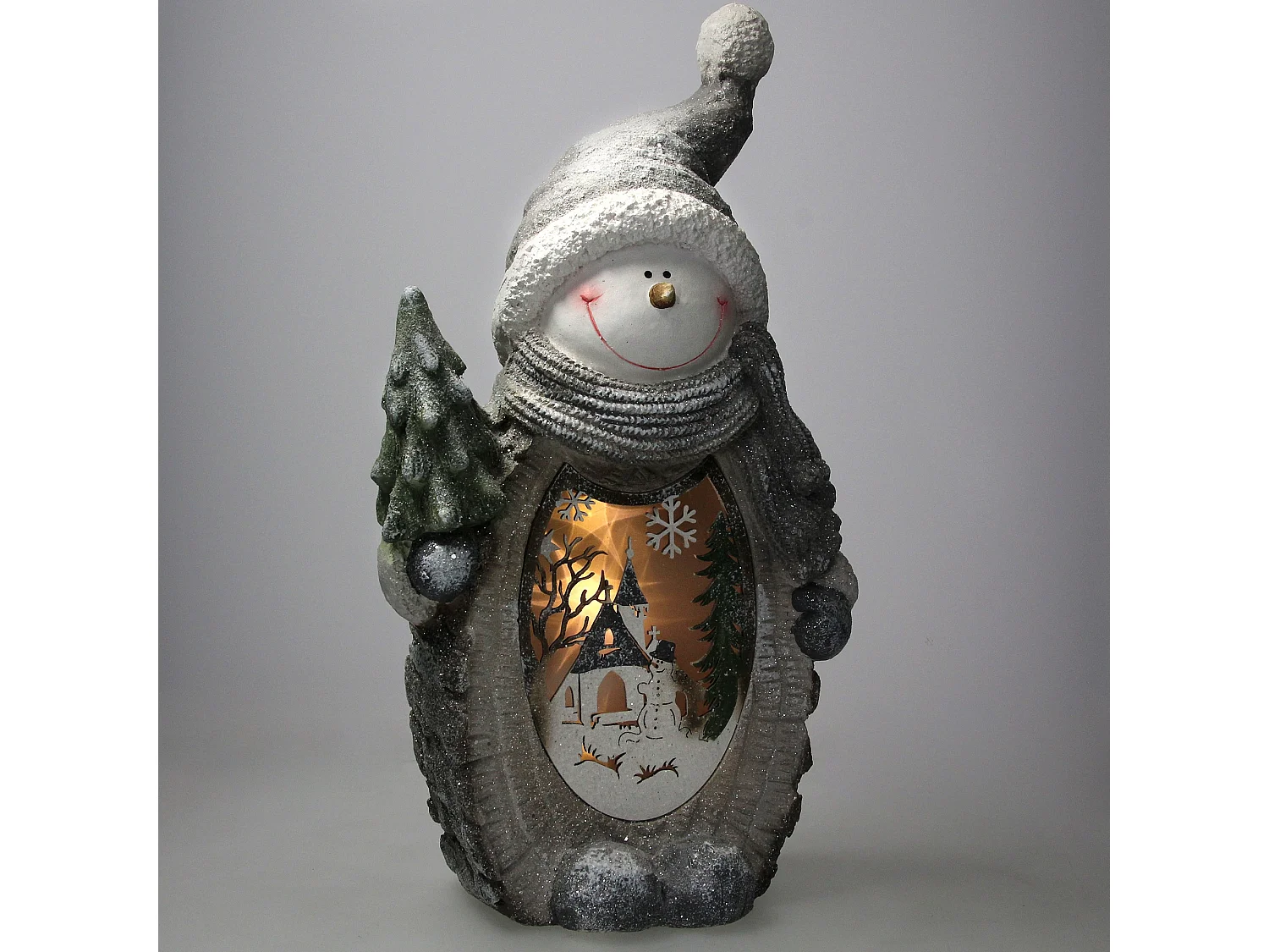 Bonhomme de neige déco LED figurine de décoration pour Noël ECD Germany