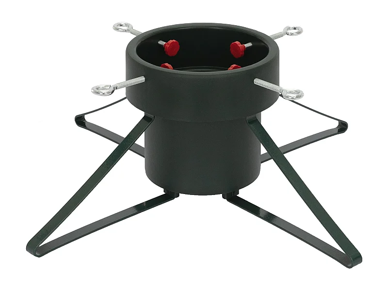 ECD Germany Weihnachtsbaumständer mit Wasserschale, Dunkelgrün, Metall Christbaumständer, Tannenbaumständer für Bäume bis 250 cm Höhe, Sternförmig