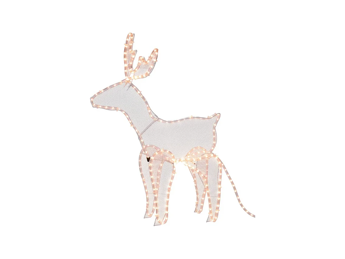 Corda di Luce di Natale Slitta con le Renne 14 m