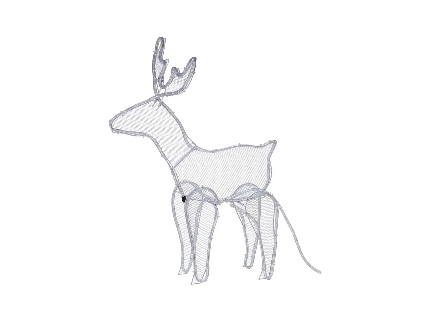 Corda di Luce di Natale Slitta con le Renne 14 m