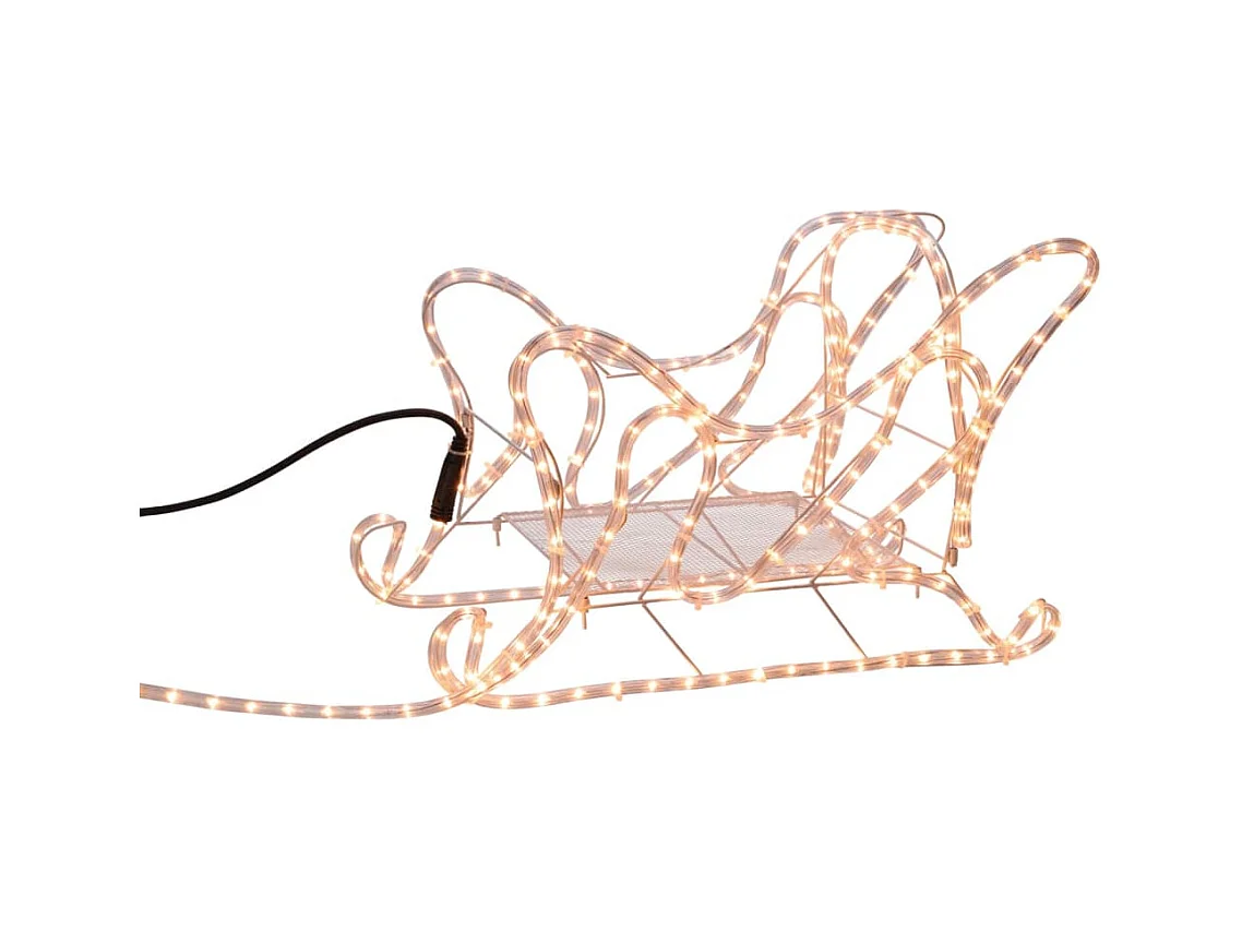 Corda di Luce di Natale Slitta con le Renne 14 m