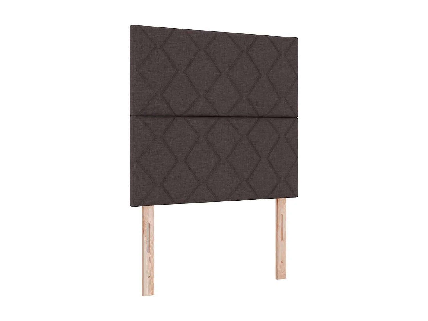 Cama tipo Box Spring Marrón oscuro 120 x 190 cm tela