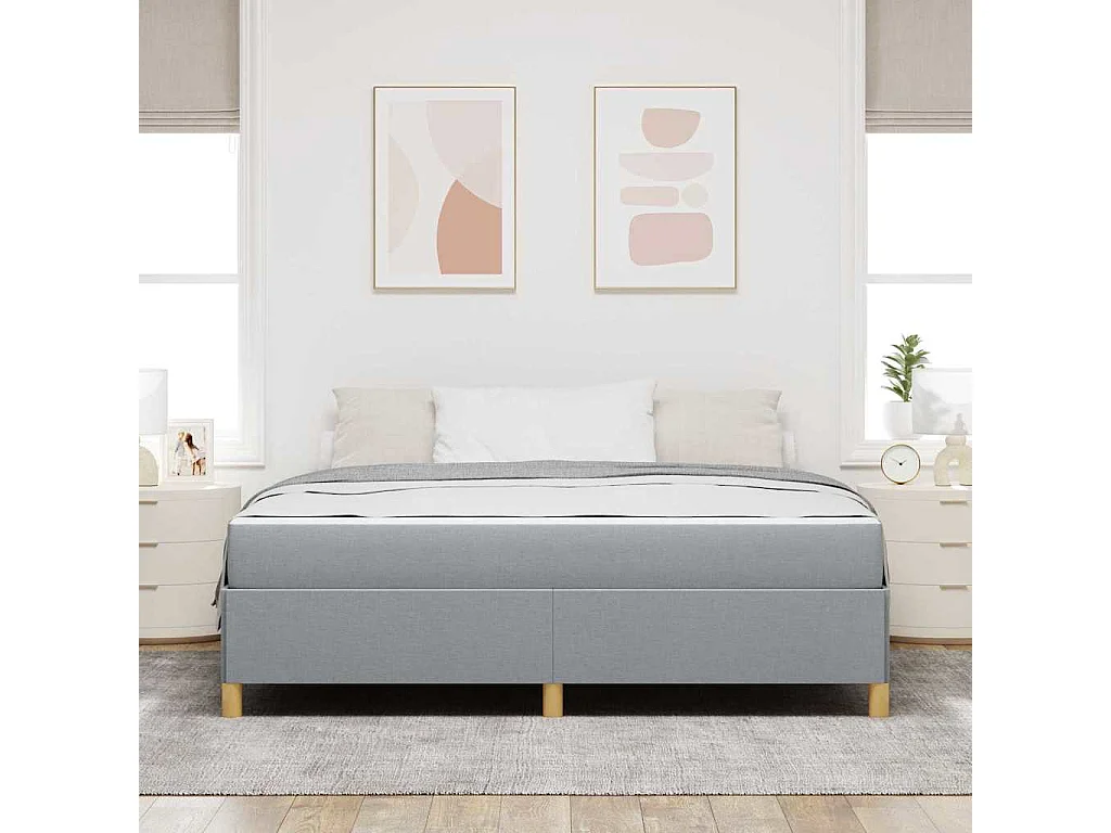 Boxspring bed met matras 180 x 200 cm Stof
