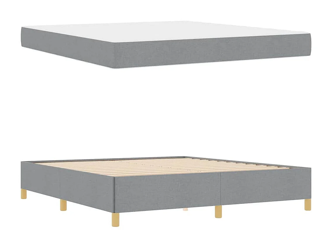 Boxspring bed met matras 180 x 200 cm Stof