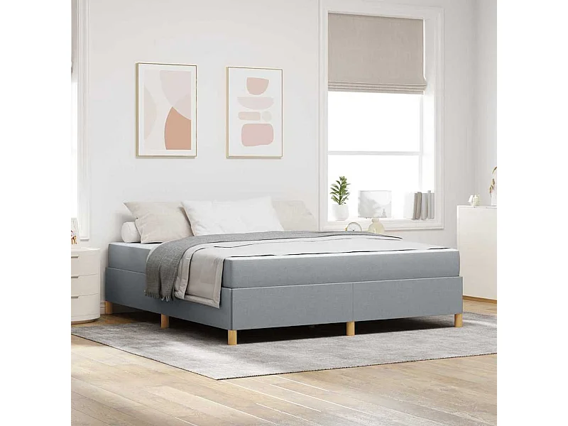 Boxspring bed met matras 180 x 200 cm Stof