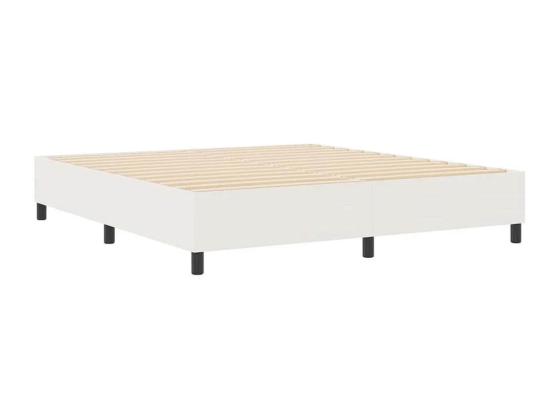 Cama tipo Box Spring Crema 180 x 200 cm Telas de pana