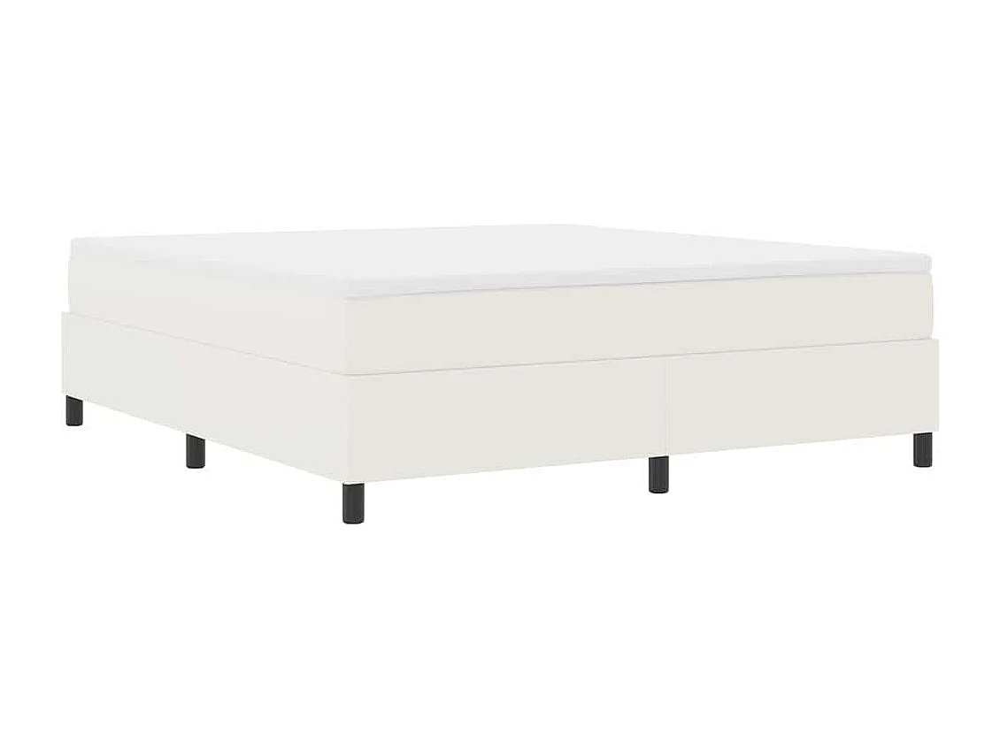 Cama tipo Box Spring Crema 180 x 200 cm Telas de pana