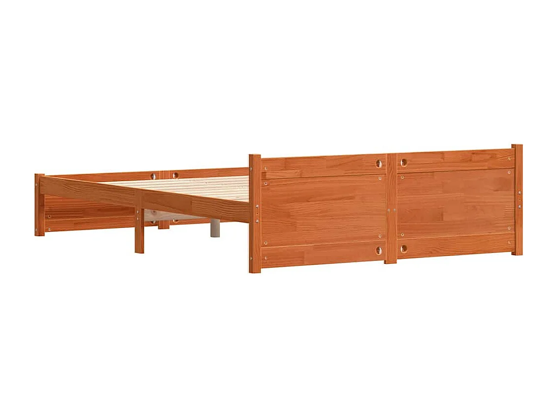 Bedframe Wasbruin 150 x 200 cm Massief grenenhout
