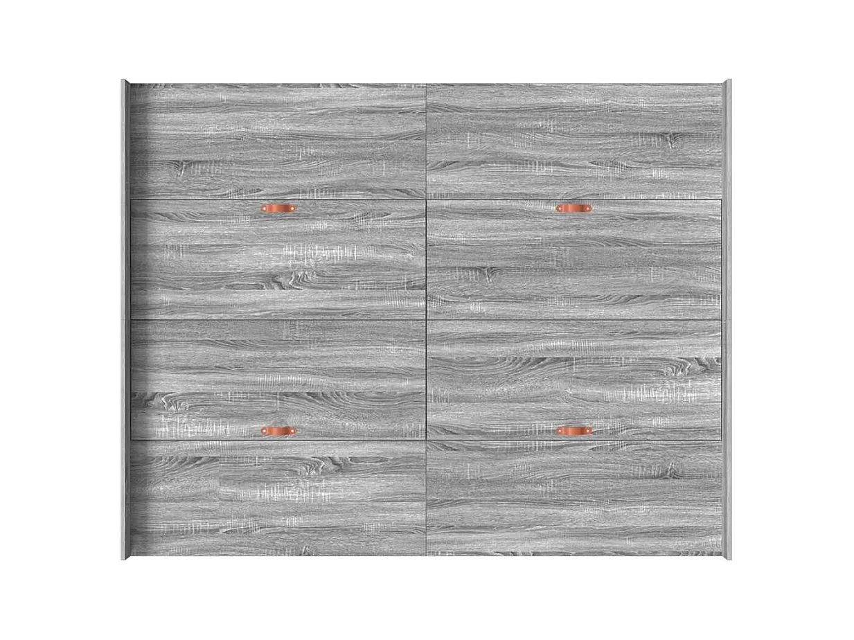 Cadre de lit avec rangement Sonoma gris 135 x 190 cm