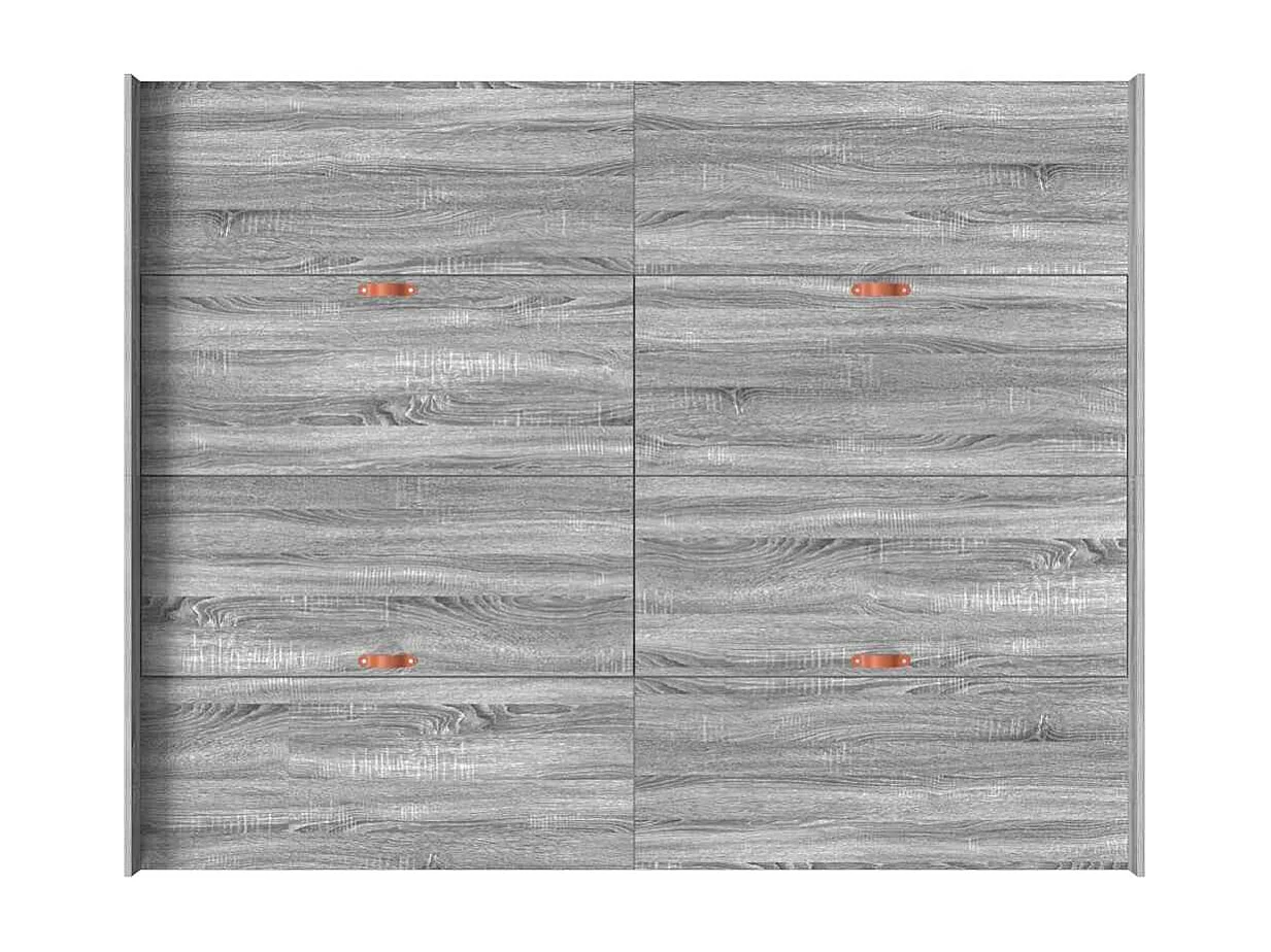 Cadre de lit avec rangement Sonoma gris 135 x 190 cm