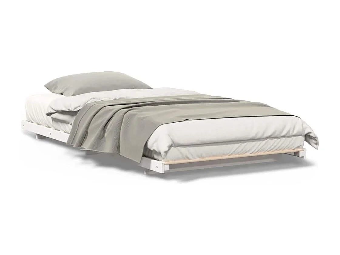 Estructura de cama Blanco 90 x 200 cm Madera maciza de pino