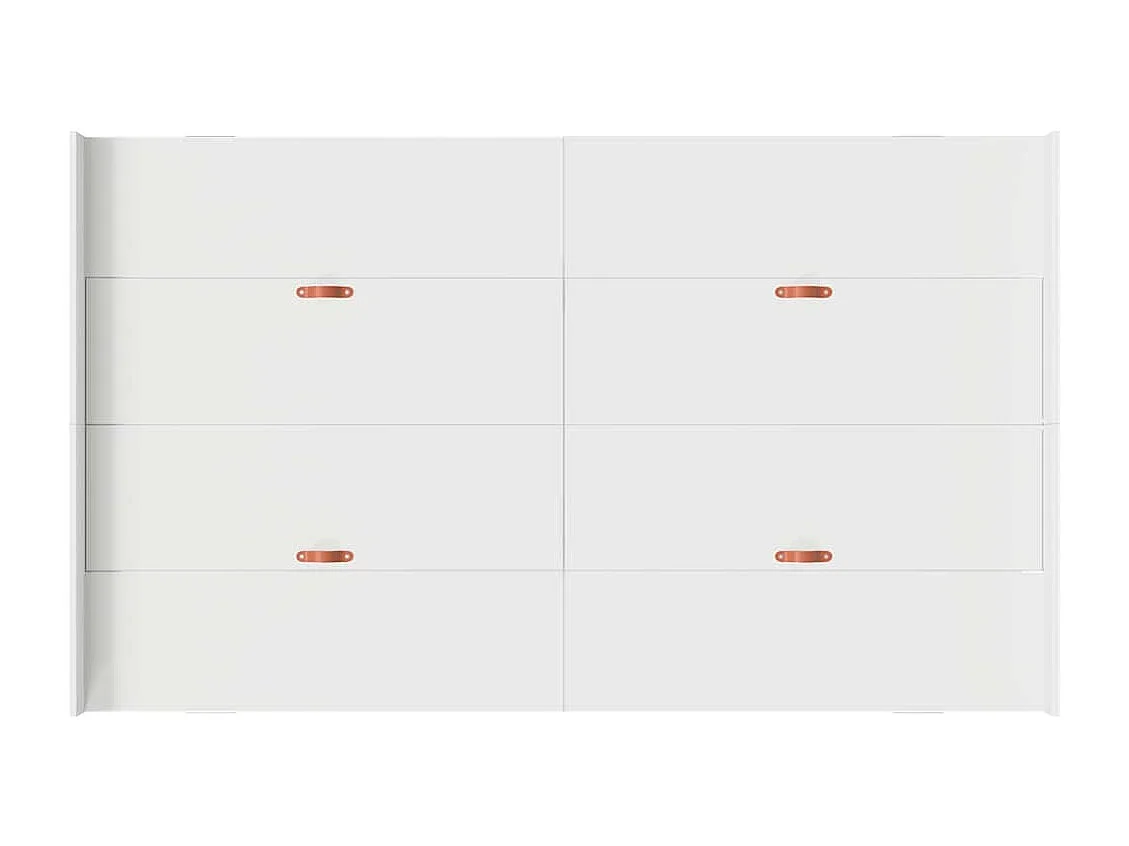 Cadre de lit avec rangement avec tête de lit Blanc 120 x 190 cm