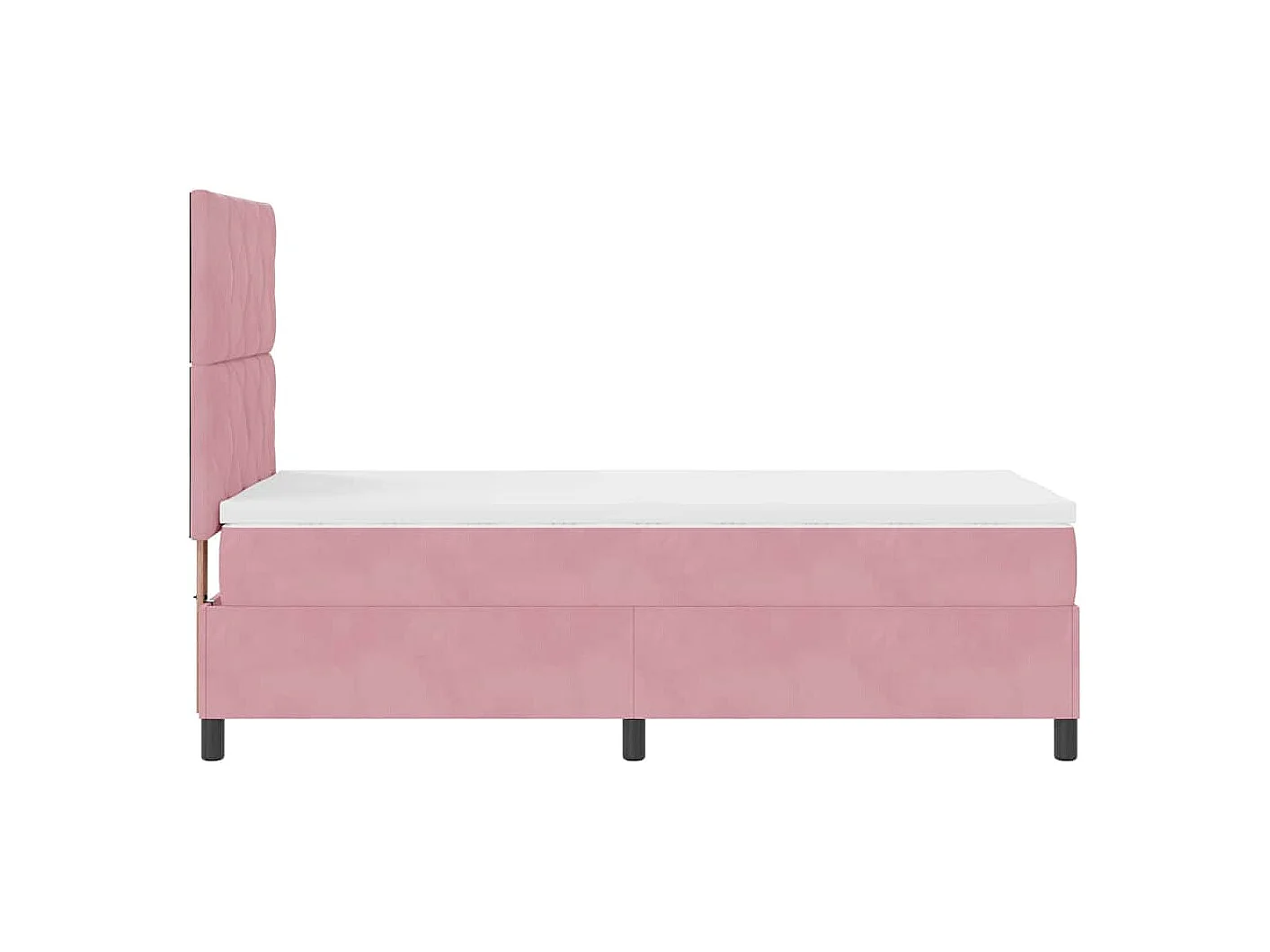 Boxspring bed met matras Roze 90 x 190 cm Fluweel