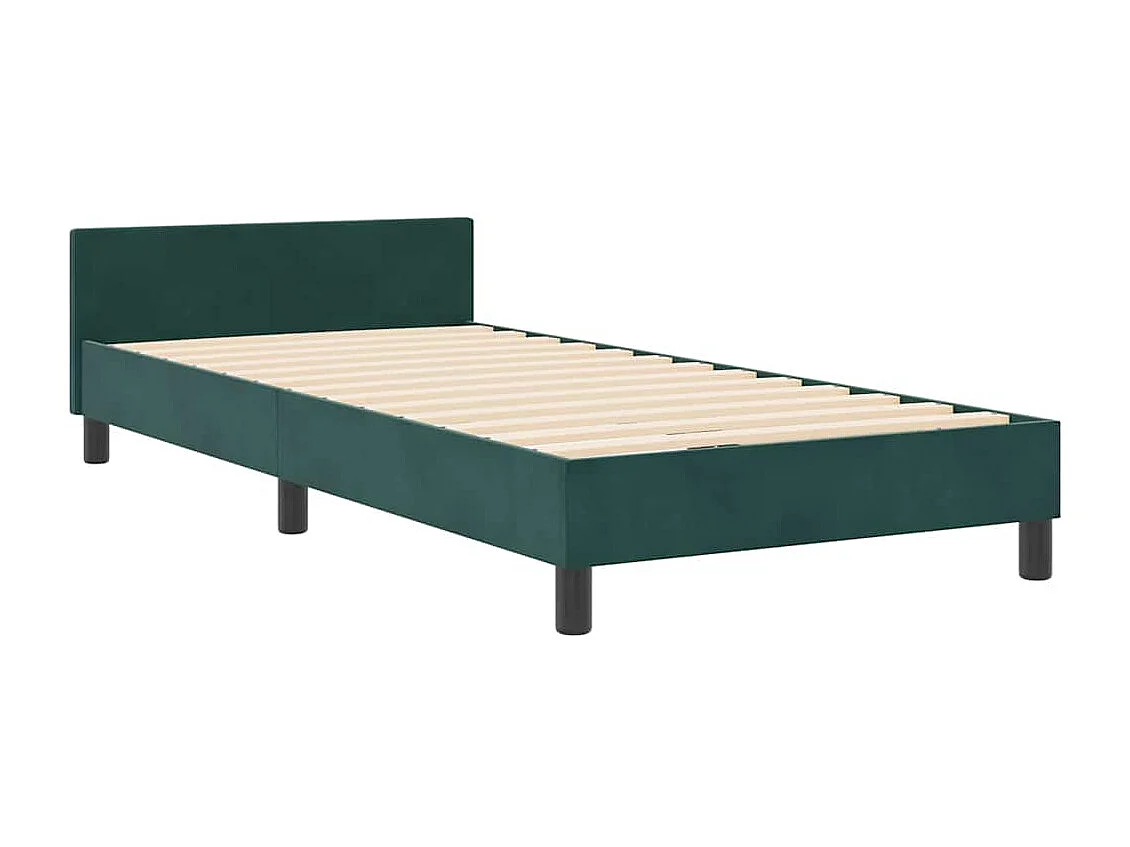 Bedframe met hoofdeinde Donkergroen 180 x 200 cm Fluweel