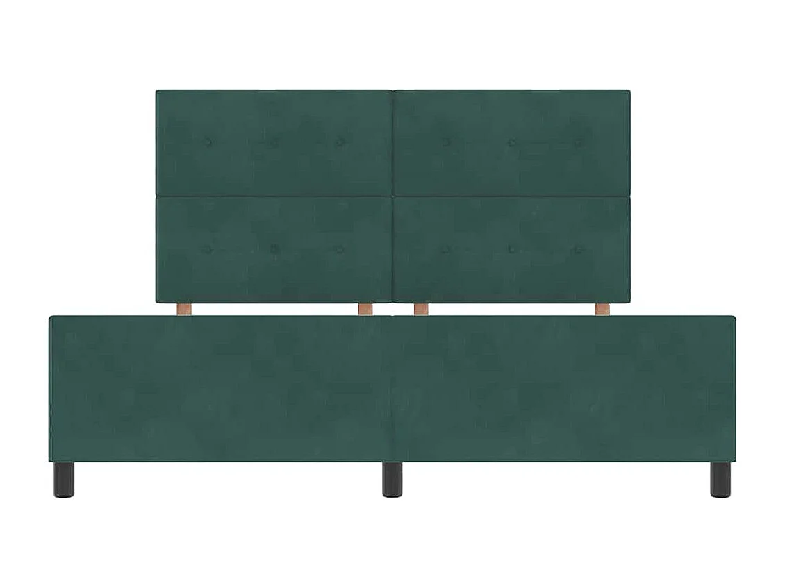 Bedframe met hoofdeinde Donkergroen 180 x 200 cm Fluweel