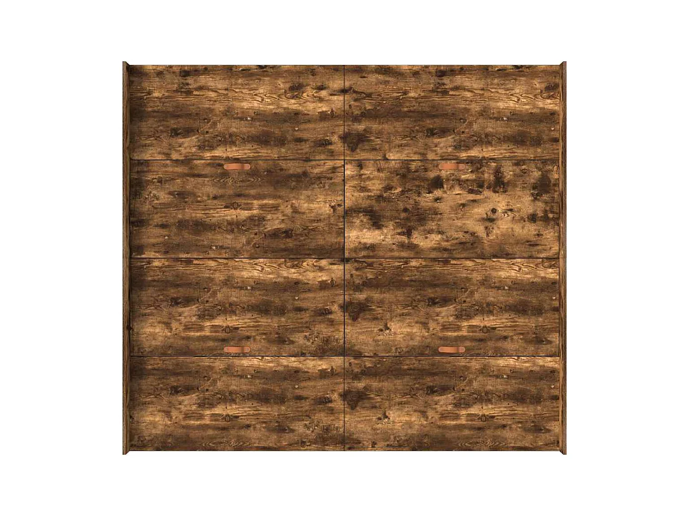 Cadre de lit avec rangement avec tiroir Chêne fumé 200 x 200 cm