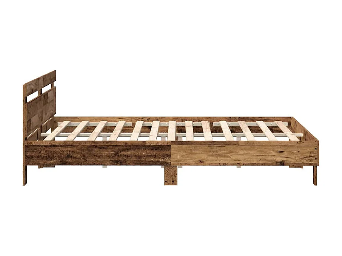 Cadre de lit Bois ancien 200 x 200 cm Bois d'ingénierie