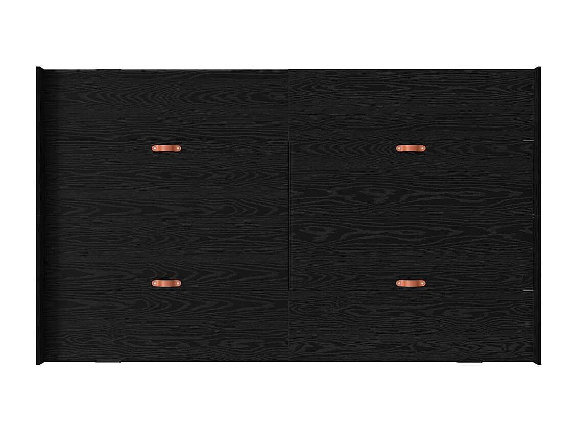 Estrado de cama com arrumação Carvalho preto 120 x 200 cm