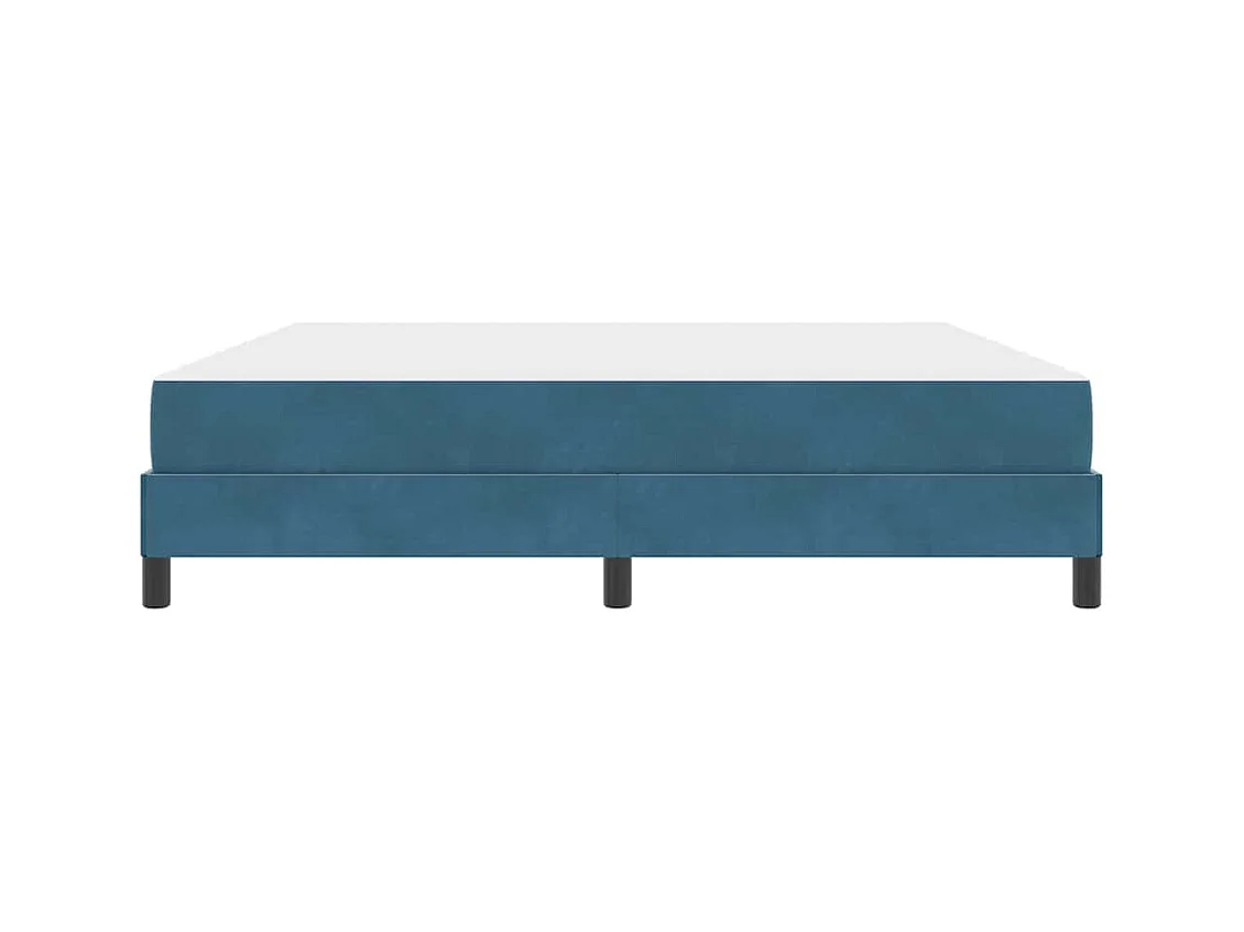 Cama box spring com colchão Azul Escuro 180 x 200 cm Veludo