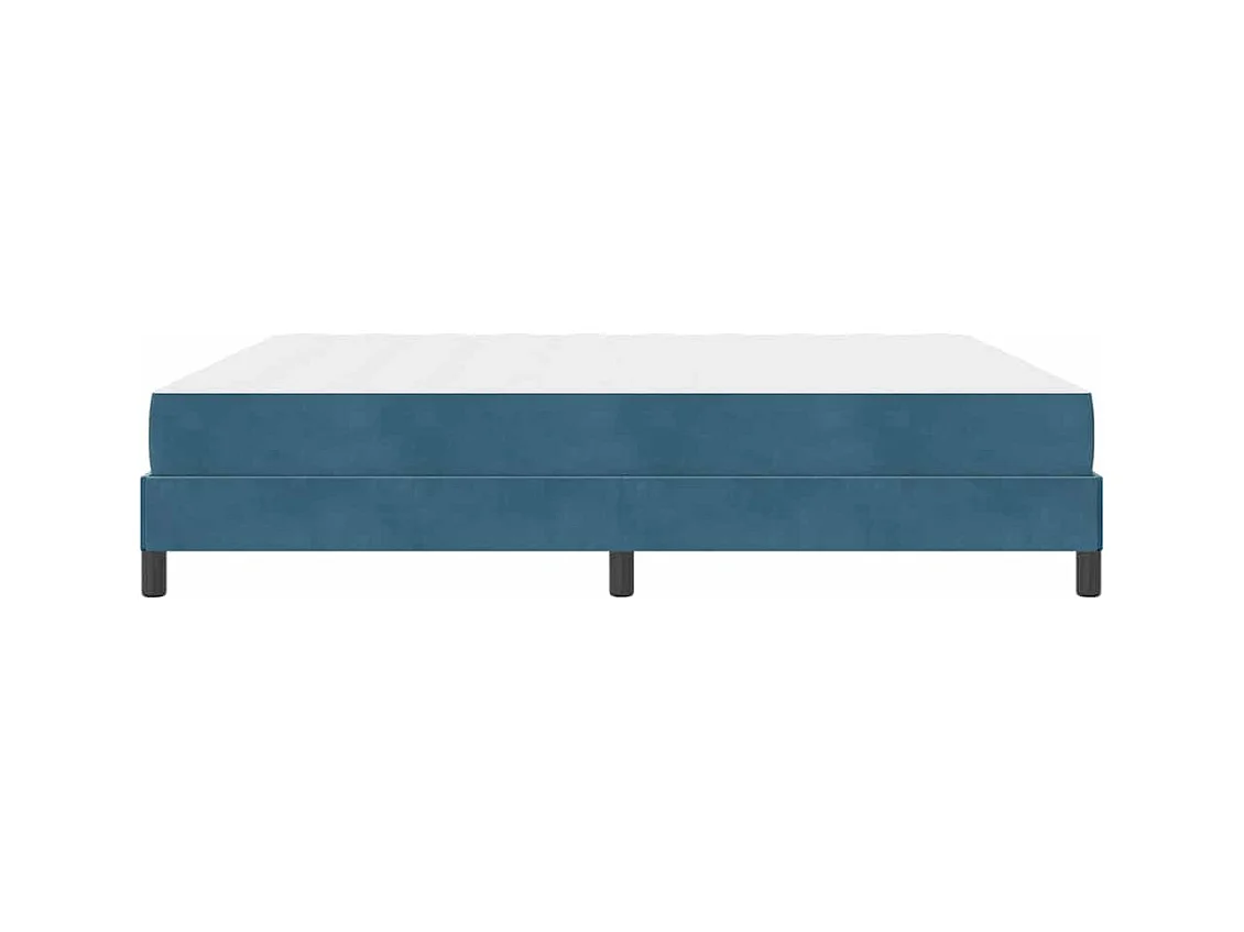Cama box spring com colchão Azul Escuro 180 x 200 cm Veludo
