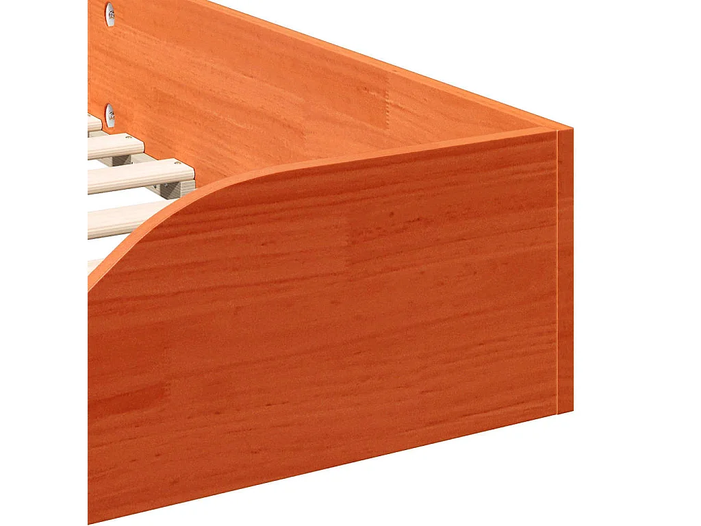 Bedframe Wasbruin 80 x 200 cm Massief grenenhout