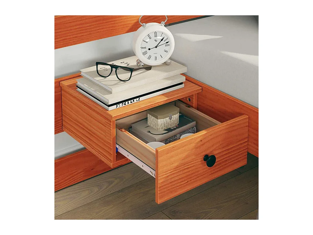 Cadre de lit Marron 150 x 200 cm Pin massif et pin massif