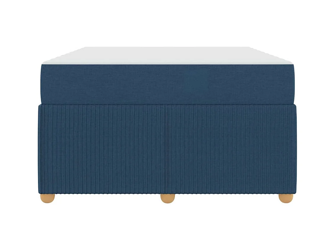 Estructura de cama con colchón Azul 120 x 190 cm tela