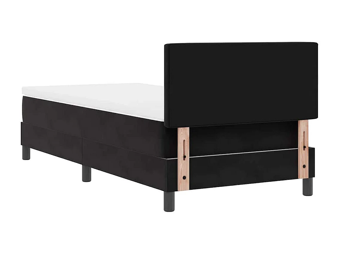 Cadre de lit avec tête de lit Noir 100 x 200 cm Velours