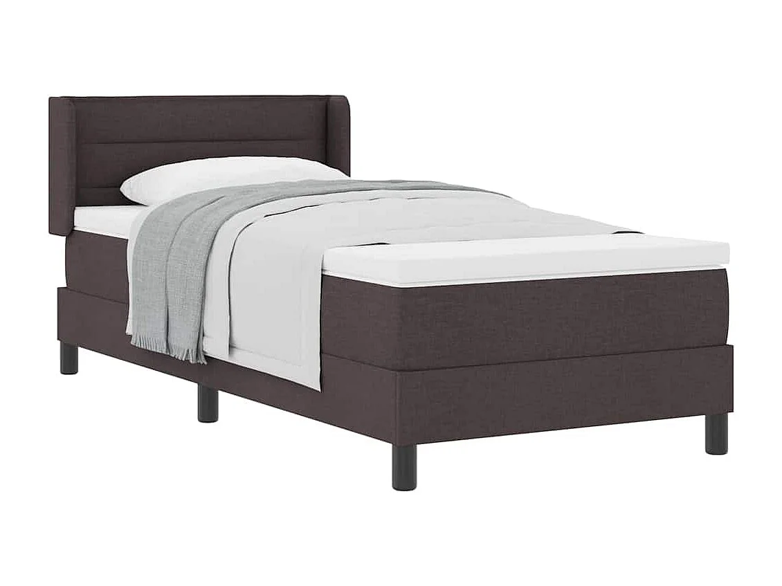 Boxspringbed met matras met matras Donkerbruin 100 x 200 cm