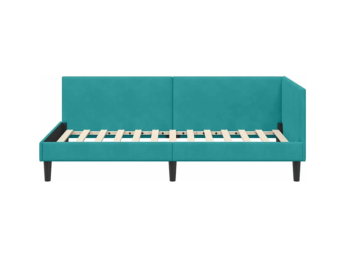 Cadre de lit d'angle Autre Turquoise 100 x 200 cm