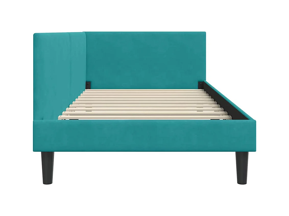 Cadre de lit d'angle Autre Turquoise 100 x 200 cm