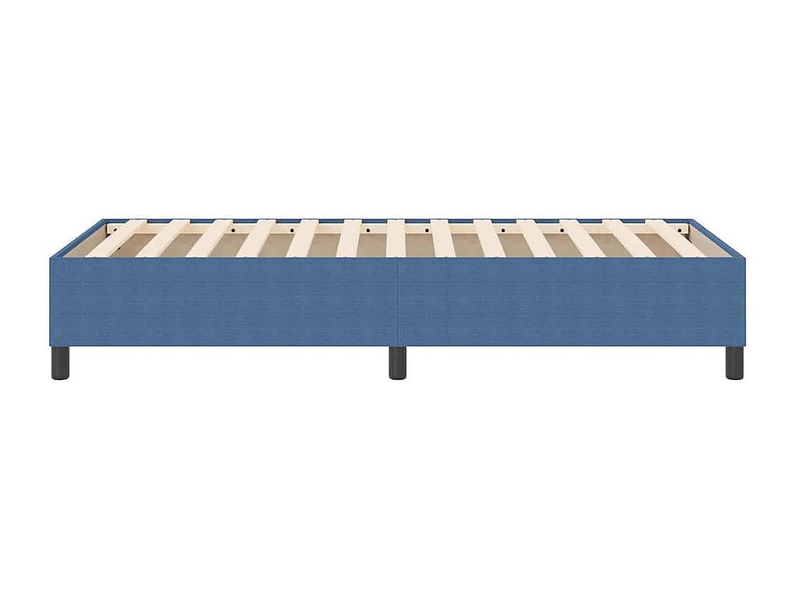 Cama Box Azul 90 x 200 cm Tecido de veludo côtelé