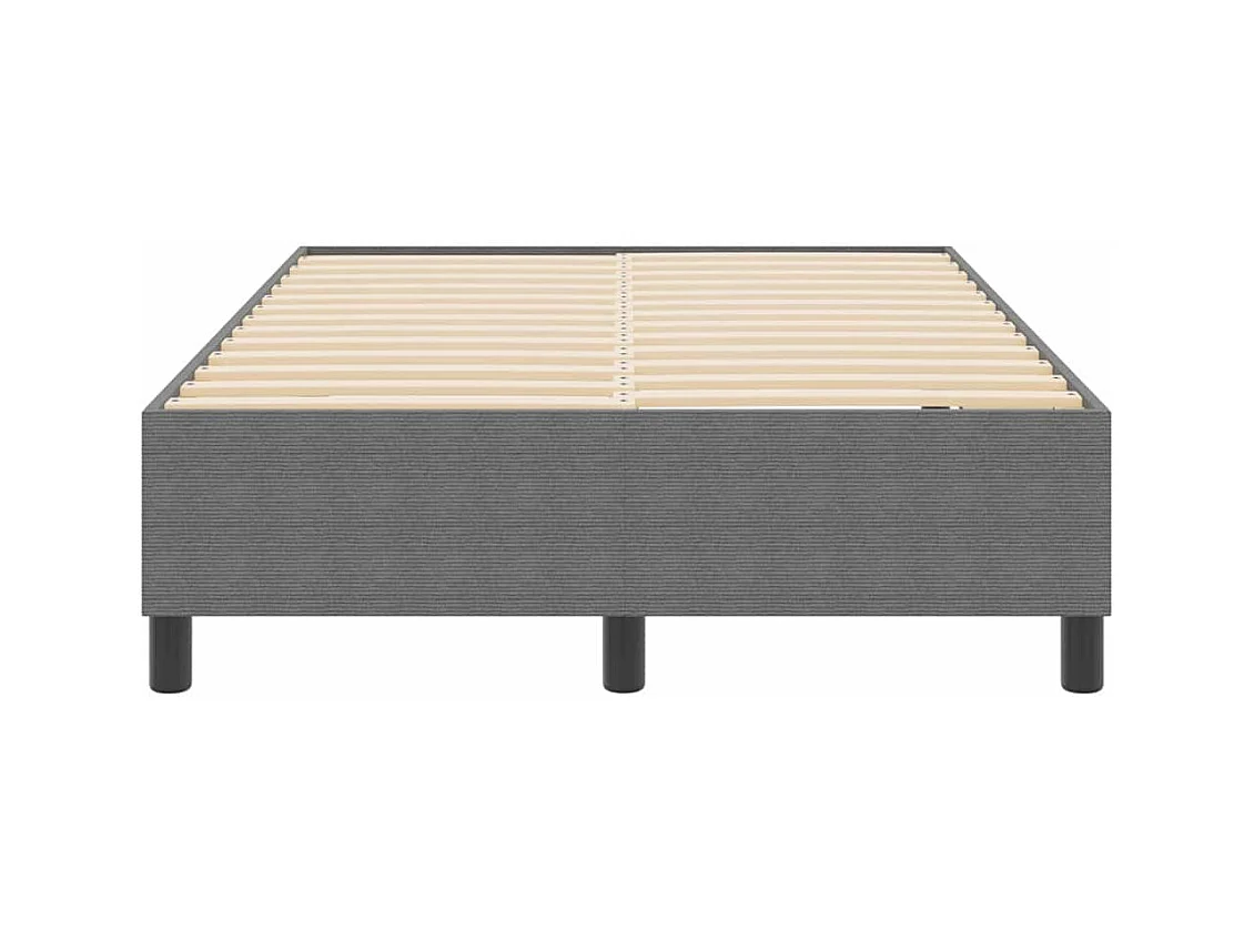 Cadre de lit Gris clair 120 x 190 cm Tissu en velours côtelé